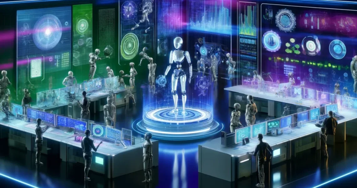 DALL·E-2024-06-05-14.11.17-A-widescreen-image-depicting-a-futuristic-high-tech-workspace.-In-the-center-AI-agents-represented-as-holographic-figures-collaborate-on-various-tas-1000x600.webp.webp